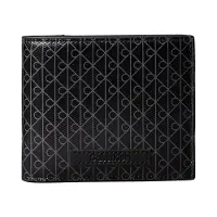 Calvin Klein Emblem Coated Wallet Black Taglia: OS | Portafogli Outlet | Uomo | Nero