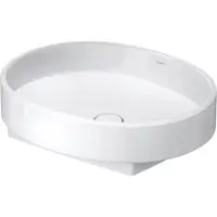 Duravit Balcoon vasque à poser, polie, sans trou pour robinet, ovale, 550×450mm, 241055AA79, 241055AA79