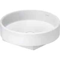 Duravit Balcoon vasque à poser, polie, sans trou pour robinet, ronde, diamètre 450mm, 240945AC79, 240945AC79