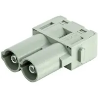 Harting Han 70 Ampere modulo inserto maschio (M) connessione assiale a vite, 2 poli 1000 V, 70 A - 1 pezzo