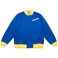 Mitchell & ness Giubbotto Bomber Uomo Nba Heavyweight Satin Jacket Golwar Original Team Colors