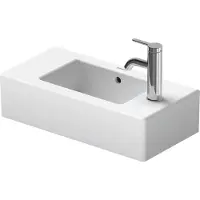 Duravit Lavabo Vero 50cm, trou pour robinet à droite, 07035000081, 07035000081
