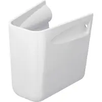 Duravit D-Code demi-colonne, 245x268, pour lavabos, blanc brillant, 0857180000, 0857180000