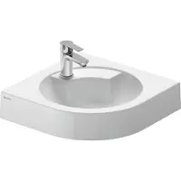 Duravit Architec lave-mains d'angle, 635x540mm, sans trop-plein, 1 trou de robinetterie prépercé à gauche, 0448450000, 0448450000