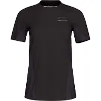 Norrøna - T-shirt da corsa leggero e tecnico - Senja Equaliser Lightweight T-Shirt W Caviar Black per Donne in Poliestere Riciclato - Taglia L - Nero