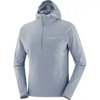 Salomon - Giacca da trail antivento - Sense Aero Hybrid HZ Hd M Trade Winds per Uomo in Softshell - Taglia S - Grigio