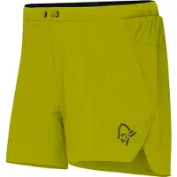 Norrøna - Short stretch idrorepellente - Senja Flex1 5" Shorts M Golden Lime per Uomo in Nylon - Taglia M - Giallo