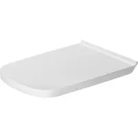 Duravit Siège de WC DuraStyle, version allongée, charnières en acier inoxydable, avec mécanisme de fermeture en douceur, 0062390000, 0062390000