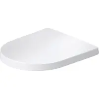 Duravit Siège de WC Balcoon , en forme de D, amovible, avec dispositif d'abaissement automatique, 0027793200, 0027793200