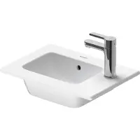 Duravit ME by Starck Meubles lave-mains, 1 trou de coulée, avec trop-plein, avec table à trous, 430 mm, 0723433200, 0723433200