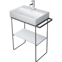 Duravit DuraSquare console en métal 66,5x45,1cm, pour lavabo 235660, porte-serviettes, debout au sol, 0031134600, 0031134600