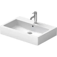 Duravit Lavabo Vero 700mm, avec trop-plein, avec banc à trou pour robinet, 1 trou pour robinet, 0454700000, 0454700000