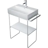 Duravit DuraSquare console en métal 66,5x45,1cm, pour lavabo 235660, porte-serviettes, debout au sol, 0031131000, 0031131000