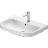 Duravit D-Code lavabo, avec trou pour robinet, avec trop-plein, 650x460x165mm, blanc brillant, 2398650000, 2398650000