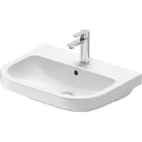 Duravit D-Code lavabo, avec trou pour robinetterie, avec trop-plein, 600x460x165mm, blanc brillant, 2398600000, 2398600000