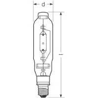 Radium Lampada ad alogenuro metallico E40 2050W HRI-T D/I trasparente