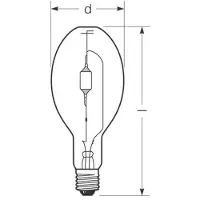 Radium Lampada ad alogenuro metallico E40 444 W HRI-E NSC/S/F