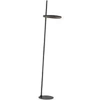 JUST LIGHT . Lampada LED da pavimento Ritus ferro nero dimmerabile 3.000 K