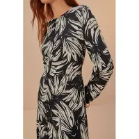 Farm Rio Bossa Banana Black Midi Dress Taglia: XL | Abiti Midi Outlet | Donna | Nero