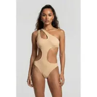 Arena Women's Tech Wool Cut Out Swimsuit Sand Taglia: L | Costumi Interi Outlet | Donna | Marrone