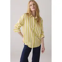 Summum Woman Blouse Printed Stripe Mimosa Yellow Taglia: 34 | Maglie a manica lunga Outlet | Donna | Giallo