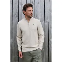 Kultivate Kn Crossed Zip Moonbeam Taglia: XXL | Maglioni a maglia Outlet | Uomo
