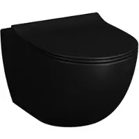 Vitra Sento, vaso sospeso, sistema di scarico Flush 2.0, scarico profondo senza bordo