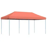 Syfax Tenda da Festa Pieghevole Pop-Up Terracotta 580x292x315 cm
