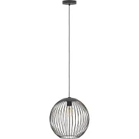 Eglo Lampada a sospensione ALMANZORA, Ø 32 cm, 1 lampadina, nera, E27
