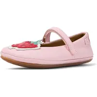 Camper Ballerina Twins in pelle con fragoline ricamate