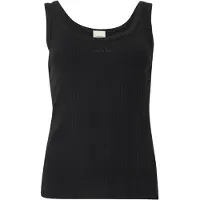 Calvin Klein Sl Varigated Rib Tank Top Black Taglia: XL | Canottiere Outlet | Donna | Nero