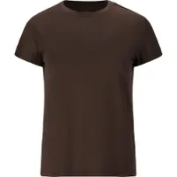 Athlecia Women's Almi V2 S/S Tee Maglia funzionale Donna (34, marrone)