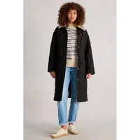White Stuff Nolan Quilted Coat Pure Black Taglia: 6 REGULAR | Giacche invernali Outlet | Donna | Nero
