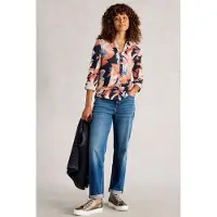 White Stuff Annie Printed Sparkle Shirt Navy Print Taglia: 8 | Magliette intime Outlet | Donna | Blu