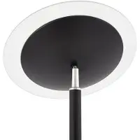 LINDBY Lampada LED da pavimento Malea, nera, lampada da lettura, dimmerabile