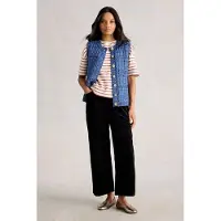 White Stuff Maxine Button Tank Mid Blue Taglia: S | Gilet Outlet | Donna | Blu