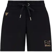 EA7 per donna. 7W000269_AF12482 Eleganti pantaloncini neri (XXS), Nero, Casual, Sportivo, Multisport, Poliestere