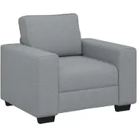 vidaXL Poltrona Grigio chiaro 100x77x82 cm Tessuto