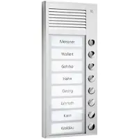 TCSS AG Audio stazione frontale PAK08-IT 8 pulsanti 1 fila montati in superficie argento