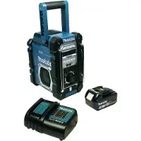 Makita Radio da cantiere DMR 112 con DAB+ e Bluetooth + batteria da 3 Ah e caricabatterie