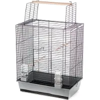 Laroy Gabbia per uccelli Duvo+ grigio/nero