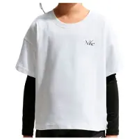 Nike Girl's NSW Tee OC Boxy Flower T-shirt Bambini (L, bianco)