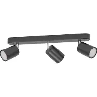 Eglo connect Smart Spot Adfira-Z, nero, a 3 luci, acciaio