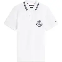 Tommy Hilfiger Pique Badge Regular Polo White Taglia: S | Polo Outlet | Uomo | Bianco