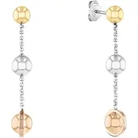 Tommy Hilfiger Alla moda visací tricolor orecchini Metallic Orb 2780820