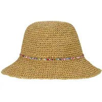 P.A.C. Lilen Bucket Straw Hat Cappello (S/M, beige)