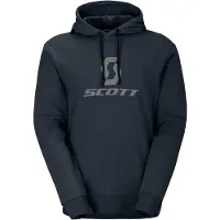 SCOTT Hoody Icon L/S Felpa con cappuccio Uomo (S, blu)