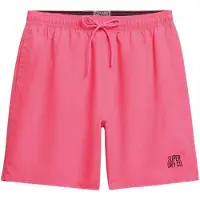 Superdry per uomo. M3010260A Costume da bagno rosa essenziale (S), Beachwear, Polister riciclato