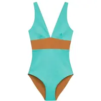 Mymarini Women's Plungesuit Costume intero Donna (S, turchese)