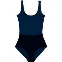 Mymarini Women's Plainbody Costume intero Donna (L, blu/nero)